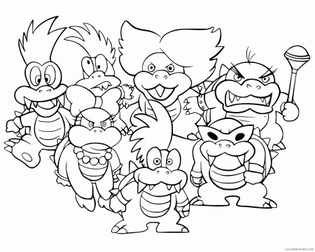 Mario Bowser Coloring Pages Games Super Mario Bowser Printable 2021 0410  Coloring4free - Coloring4Free.com