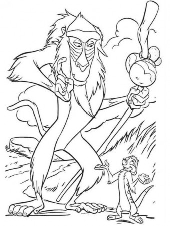 Rafiki And Timon The Lion King Coloring Page | Coloring pages, Horse coloring  pages, Lion coloring pages