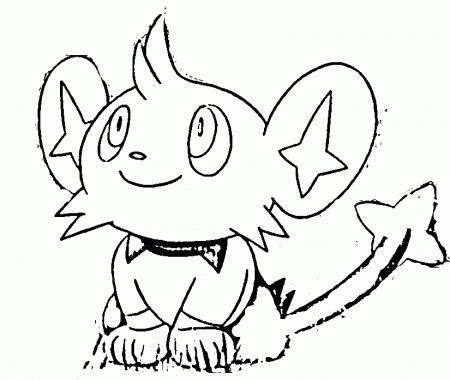 pokemon shinx coloring pages free - Clip Art Library