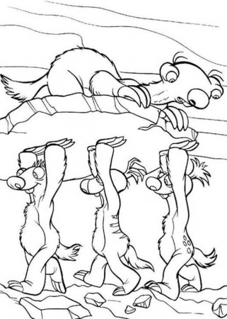 Manny the Woolly Mammoth is Animals of the Ice Age Coloring Pages ...