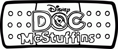 Doc McStuffins Bandaid Coloring Page | Wecoloringpage