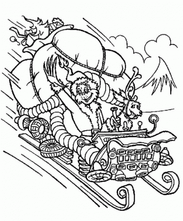 How The Grinch Stole Christmas Coloring Pages - Coloring Page