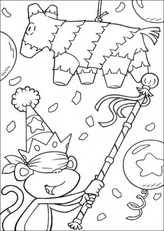 monkey and lion friends coloring pages - Clip Art Library