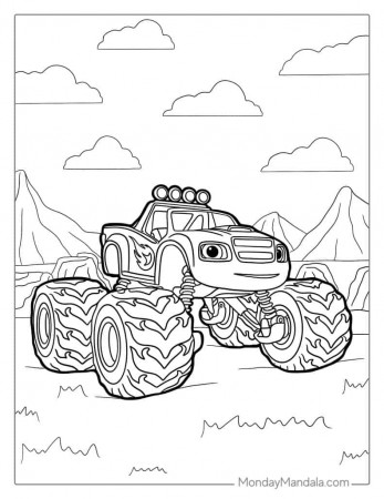 32 Monster Truck Coloring Pages (Free PDF Printables)