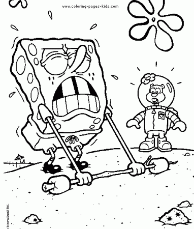 Spongebob Squarepants color page - Print fun coloring pages