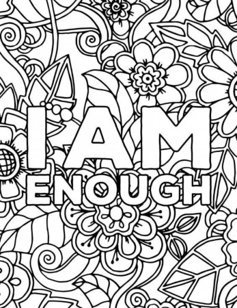 43 Page I Am Enough Inspirational & Motivational Adult - Etsy
