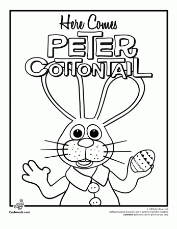 Here Comes Peter Cottontail Coloring Page | Cartoon Jr.
