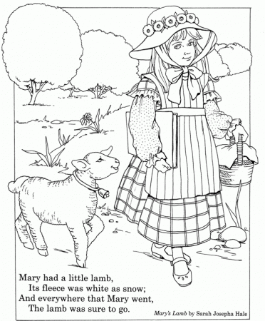 inkspired musings: Mary had a little lamb Nursery Rhyme fun