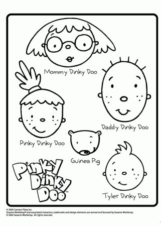 Pinky Dinky Doo Coloring Page family pinky dinky doo