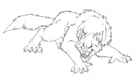 Werewolf Coloring Pages Idea - Whitesbelfast