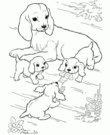 Free Printable Dog Coloring Pages For Kids | Puppy coloring pages, Farm  animal coloring pages, Dog coloring page