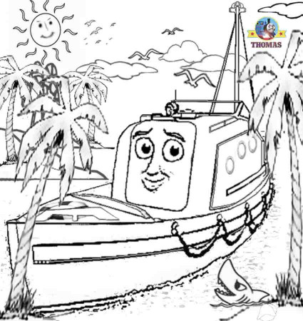 Train Thomas the tank engine Friends free online games and toys for kids:  Thomas And Friends Misty Island Rescue Coloring Pages For Kids