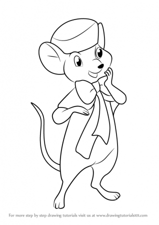 Learn How to Draw Miss Bianca from The Rescuers (The Rescuers) Step by Step  : Drawing Tutorials