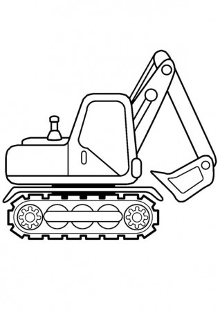 Coloring Pages | Printable Excavator Coloring Pages for Kids