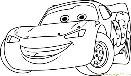 Lightning McQueen from Cars 3 Coloring Page for Kids - Free Cars 3  Printable Coloring Pages Online for Kids - ColoringPages101.com | Coloring  Pages for Kids