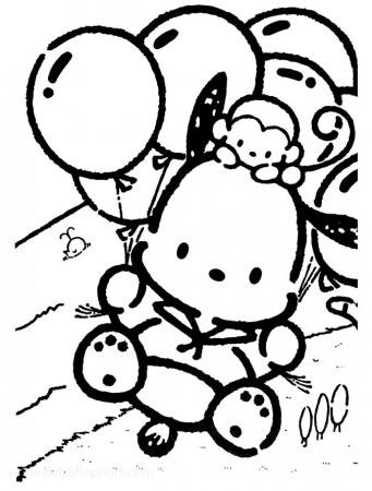 Pochacco Coloring Pages | Coloring Books at Retro Reprints - The world's  largest coloring book archive!