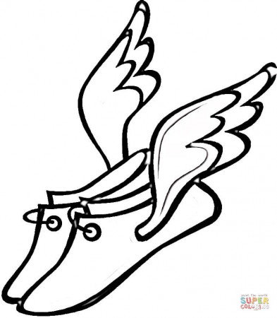 running shoes coloring pages - Clip Art Library