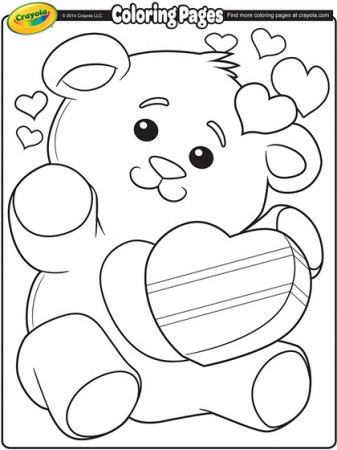 Valentine Bears Coloring Pages - Valentine Gift