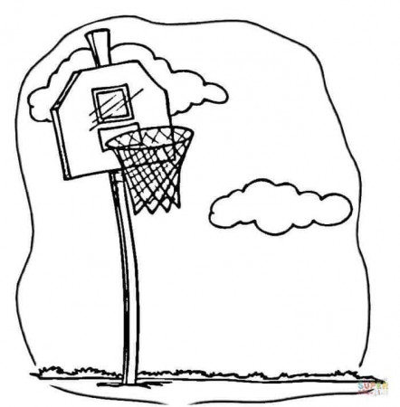 Colorful Basketball Hoop Art