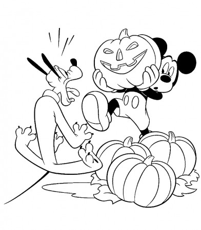 Free Disney Halloween Coloring Pages ...