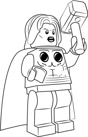 Lego Coloring Pages thor | Lego ...