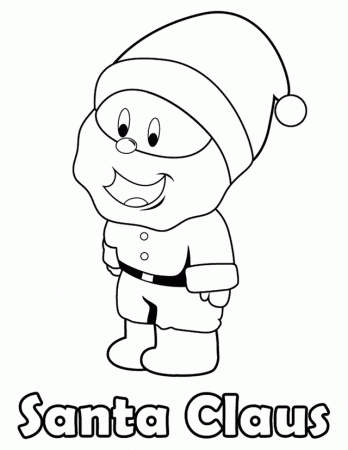 Santa Claus - Free Printable Coloring Pages