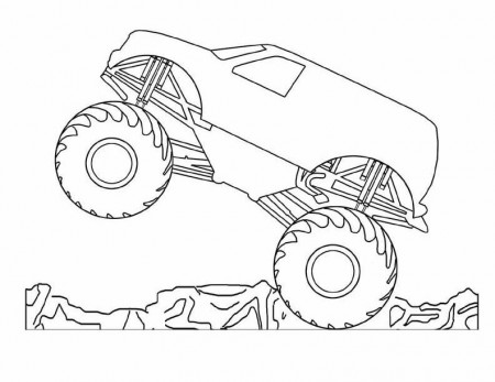 Monster-truck-coloring-7 | Free Coloring Page Site