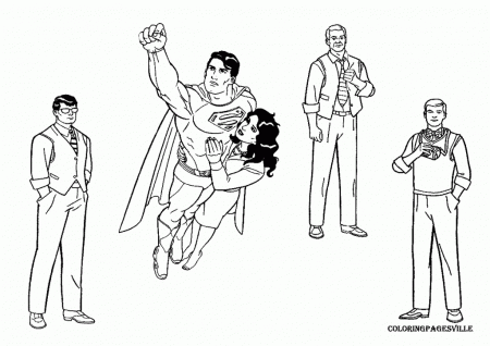 Printable Superman Coloring Pages | Laptopezine.