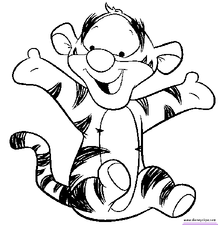 pigglet and tigger baby Colouring Pages