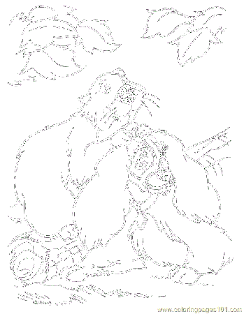 Lady and the tramp Colouring Pages (page 2)