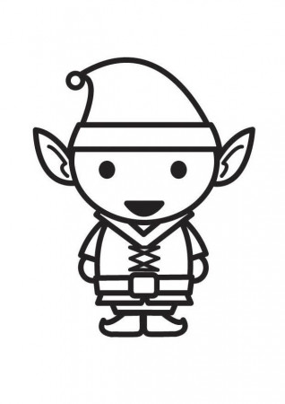 Coloring page Elf - img 18293.