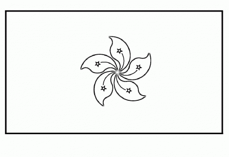 Hongkong Flags For Coloring - Flags Coloring Pages : iKids 