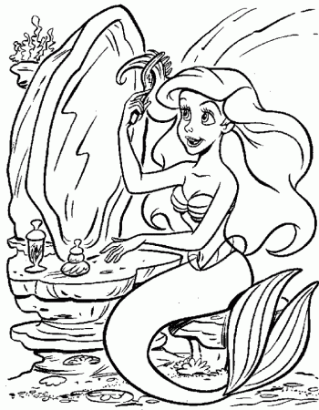 ariel la sirenita Colouring Pages (page 3)