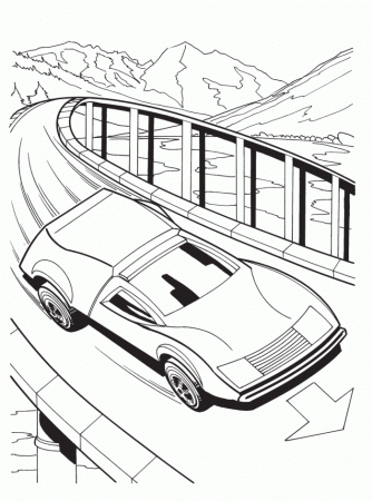 Hot Wheels Cars Tracks Watery Specialist Coloring Pages - Hot 