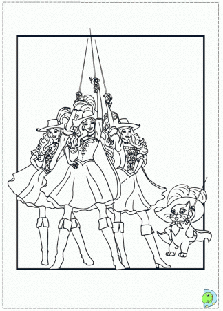 the three musketeers Colouring Pages (page 3)