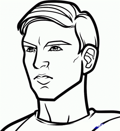 Chris Evan Captain America Coloring Page | Image Coloring Pages