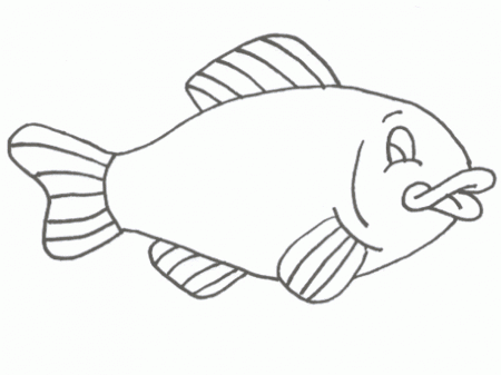 simple fish coloring pages : Printable Coloring Sheet ~ Anbu 