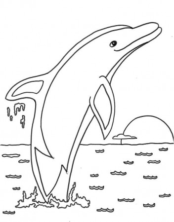 Dolphin Coloring Pages For Kids | Printable Coloring Pages