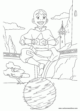 Avatar The Last Airbender Colouring Page - Avatar: The Last 