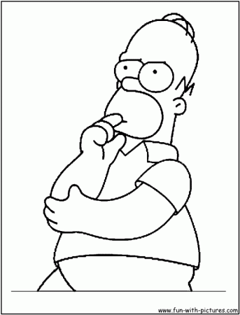 Homer Simpsons color page | Coloring Pages