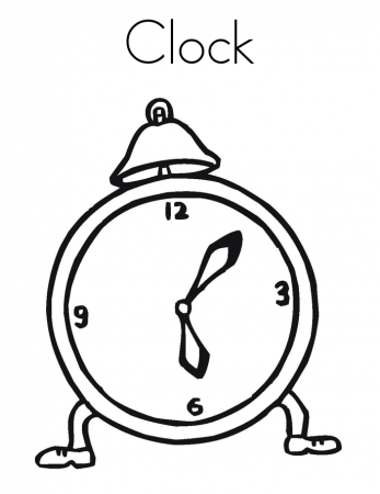 Free Printable Clock Coloring Pages For Kids