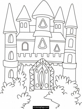 Related Pictures Castle Coloring Pages Cartoon Disney Palace 