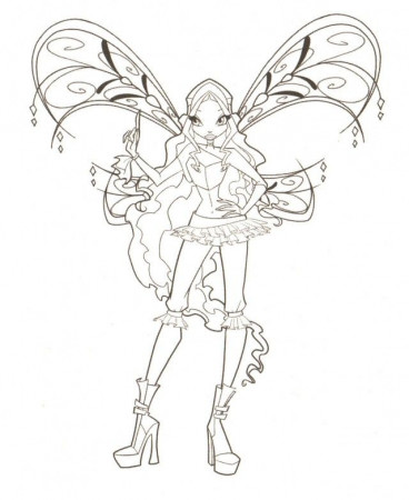 Wings Club Coloring Pages Winx Club Coloring Book Pages Winx 