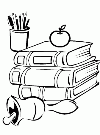 Back to School Tools Coloring Pages | Coloring Pages