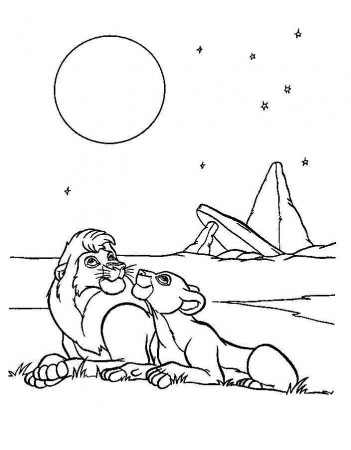Simba-coloring-pictures-2 | Free Coloring Page Site
