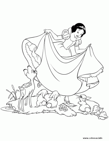 blancanieves-vaila-animals Blancanieves PRINTABLE COLORING PAGES 