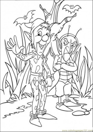 Coloring Pages Sly And Gobbo (Cartoons > Noddy) - free printable 
