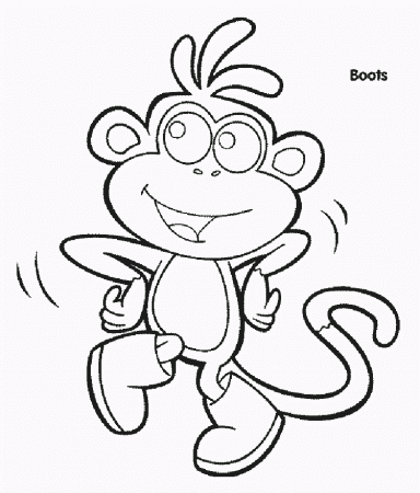 Dora The Explorer Coloring Pages : Diego, Friends and Family