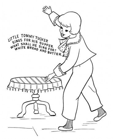 Nursery Rhymes Coloring Pages | Printable Coloring Pages