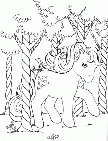 Series My Little Pony print coloring pages. 1
